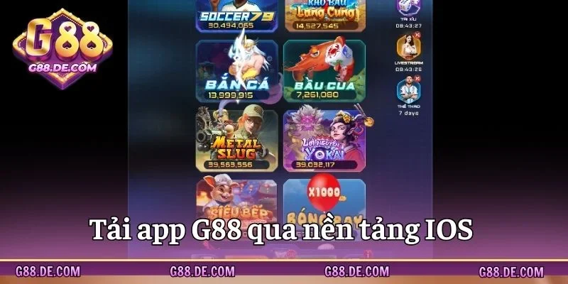 4 bước tải app G88 thông qua phần mềm IOS